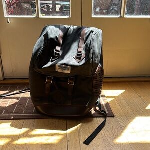 Kipling Black and Brown Backpack with Classic Design